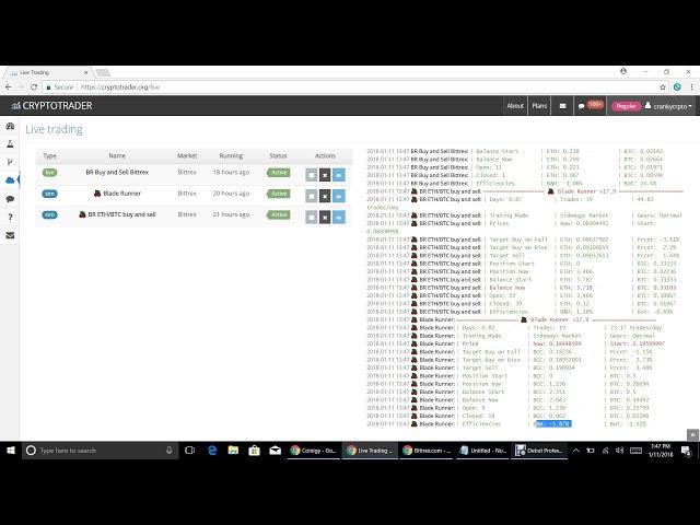 Comparing my Live Trading bot to Simulated Bots