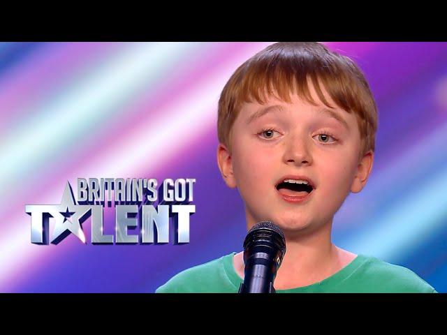12 - year - old Cormac Thompson's HEAVENLY choir boy voice WOWS on Britain's Got Talent 2022