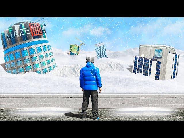 SURVIVAL IN A MASSIVE SNOW STORM! HOW TO SURVIVE THE APOCALYPSE IN GTA 5!