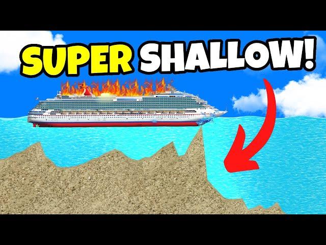 Testing Ships Against SHALLOW WATERS In Floating Sandbox!