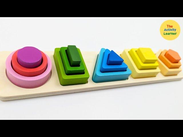 Shape & Size Sorting Activity | Learn Shapes | Educational Videos for Toddlers