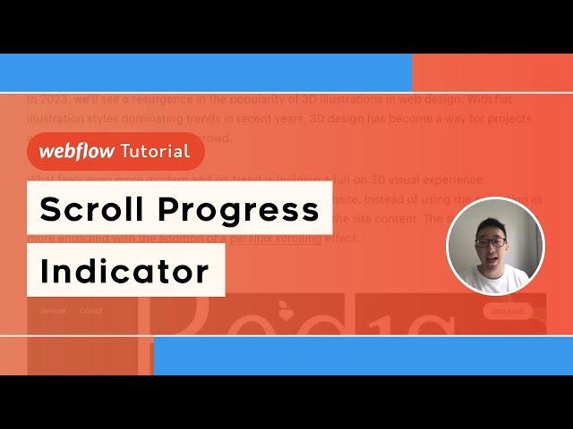 Webflow Progress Scroll Indicator Tutorial