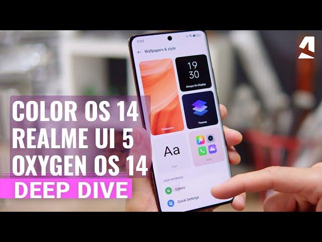 Oppo ColorOS 14, Realme UI 5, and OxygenOS 14 feature walkthrough