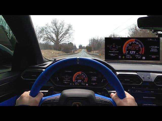 Lamborghini Urus POV Drive - BRUTAL ACCELERATIONS