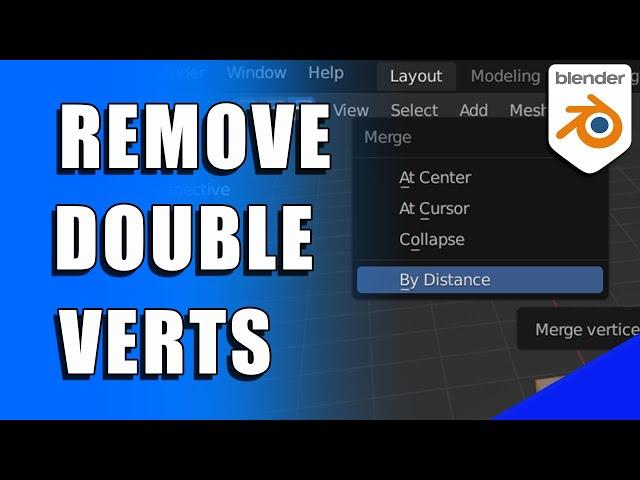 Remove Double and Overlapping Vertices in Blender (Merge by Distance) Micro Tip