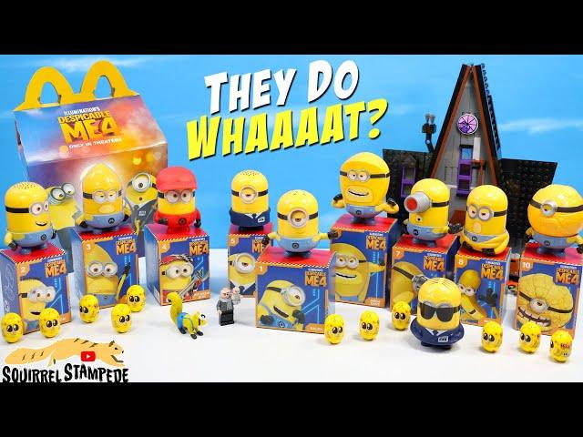 Despicable ME 4 Happy Meal Full Collection 2024 Mix 'n Match Mega Minion  Review