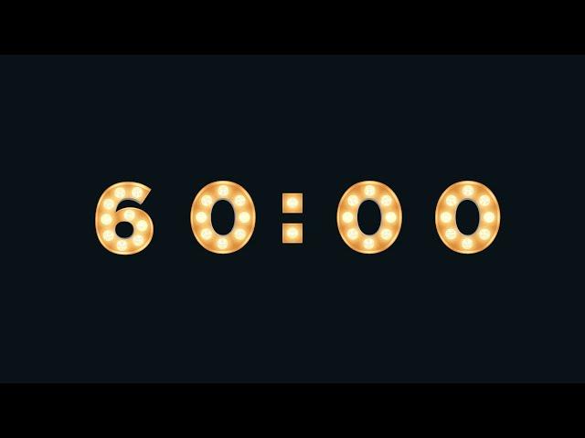 60 MINUTE | 1 HOUR TIMER  Gentle Alarm [Ultra HD 4K]