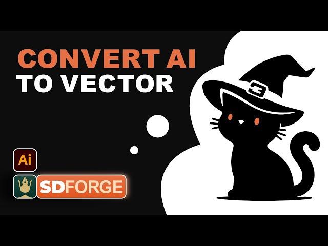 Create Clean SVG Vectors from AI-Generated Silhouettes in Adobe Illustrator!