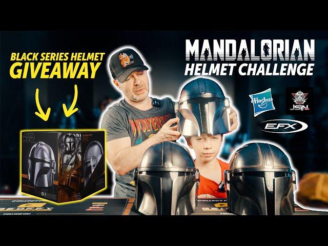 Who makes the best Mandalorian Helmet GIVEAWAY Star Wars efx vs hasbro black series helmet