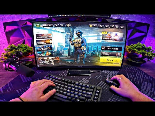 WARZONE MOBILE 120 FPS 4K HIGH GRAPHICS! BUT PC DESKTOP MODE WITH KEYBOARD MOUSE (POV)