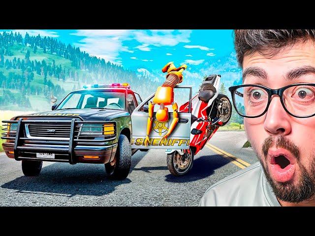 ACCIDENTES EN PERSECUCIONES POLICIALES  | BeamNG Drive