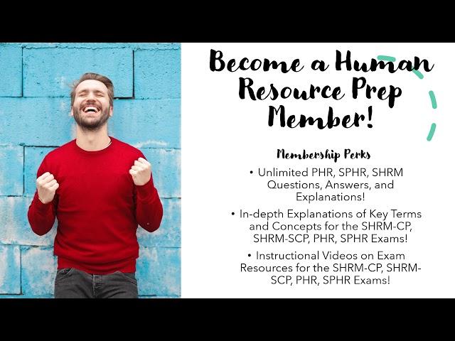 Become a Human Resource Prep Member!