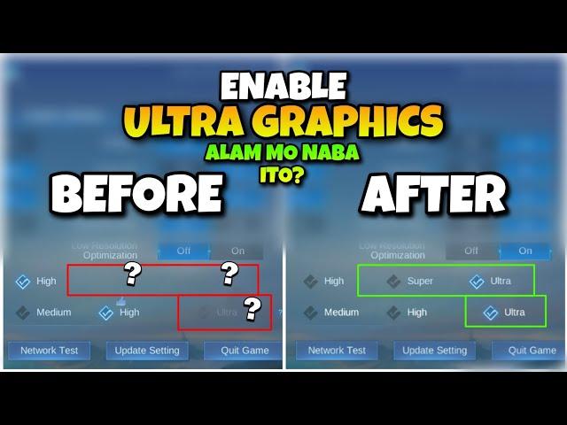 HOW TO ENABLE ULTRA GRAPHICS 2023 LATEST IN MOBILE LEGENDS | LEGIT & WORKING 100% ANY PATCH!!