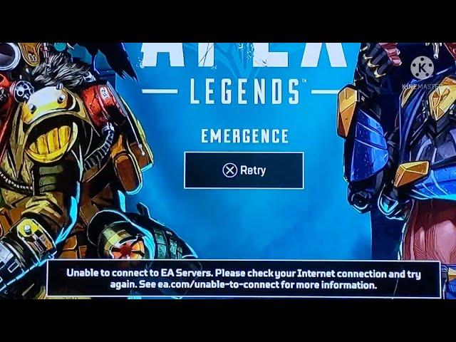 Apex Legends Unable to connect to EA Servers.