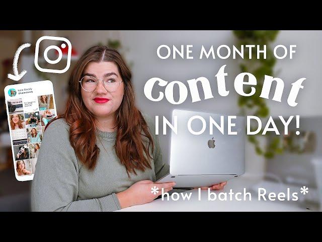 My Instagram Content Creation Process | Batch create with me! 