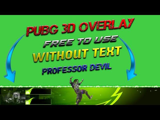 BGMI & PUBG Mobile Animated Overlay Template Free Download|GREEN SCREEN|Best Overlay For Live stream