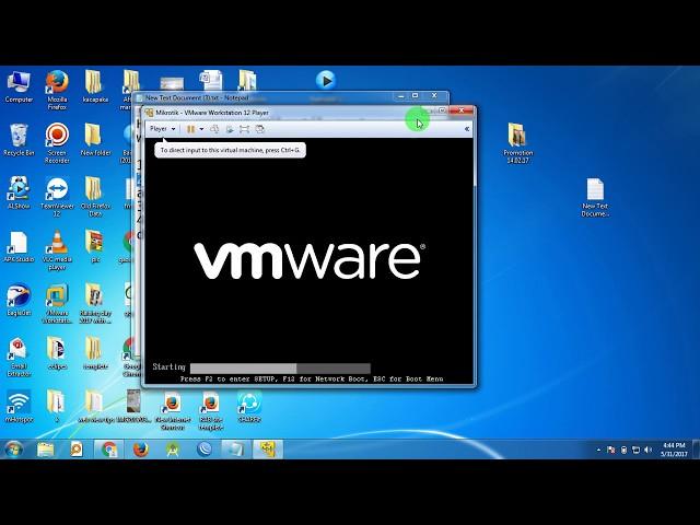 Connect Winbox with Mikrotik on Vmware 1 minute