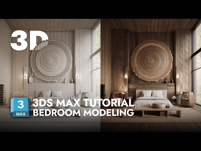 3ds Max Tutorial: Beginner Friendly - Bedroom Modeling