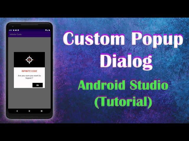 Custom Popup Dialog | Android Studio (Tutorial)