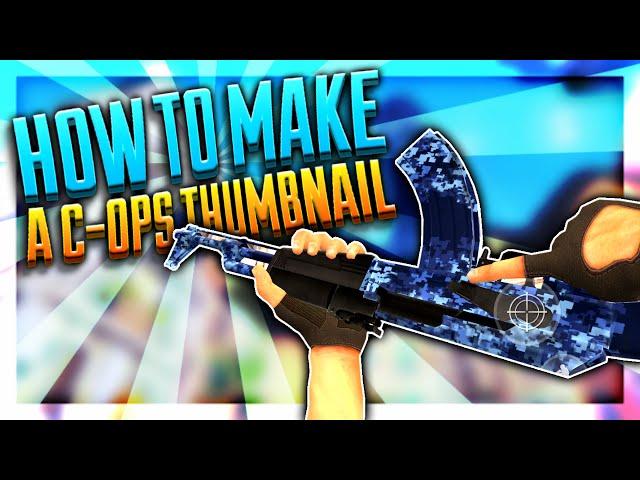 How To Make a YouTube Thumbnail Using Photoshop Touch (C-OPS Style)