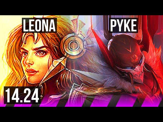 LEONA & Caitlyn vs PYKE & Ashe (SUP) | KR Grandmaster | 14.24