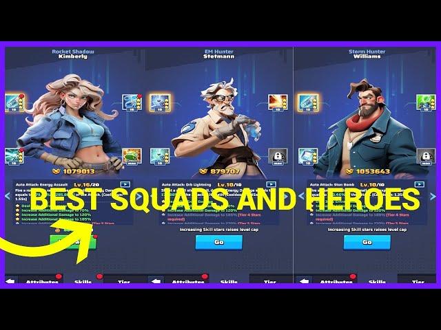 Last War: Survival - BEST SQUADS/ FORMATIONS AND HEROES