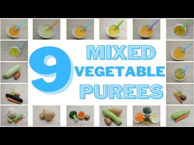 9 Mixed Vegetable Puree Recipes For Babies | Vegetable Combinations For Babies