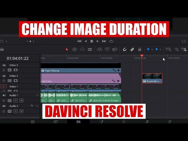 Choose Default Image Duration in DaVinci Resolve [ Length of Still in Timeline ] Tutorial