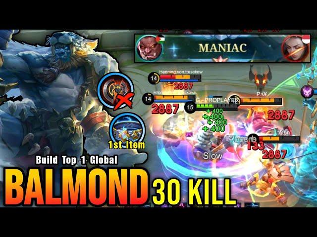 30 Kills + MANIAC!! This New Build Will Make Balmond META Again! - Build Top 1 Global Balmond ~ MLBB