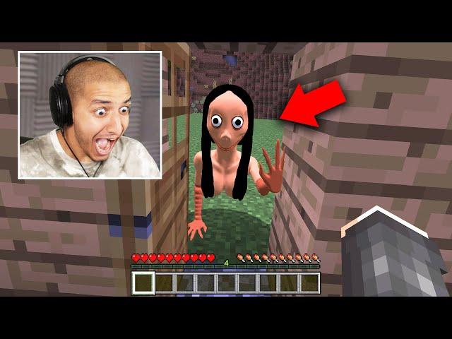 I SAW MOMO IN MINECRAFT... (SCARY)