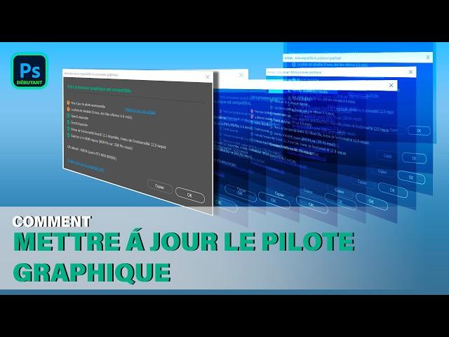 Comment mettre à jour les pilotes graphique de Photoshop