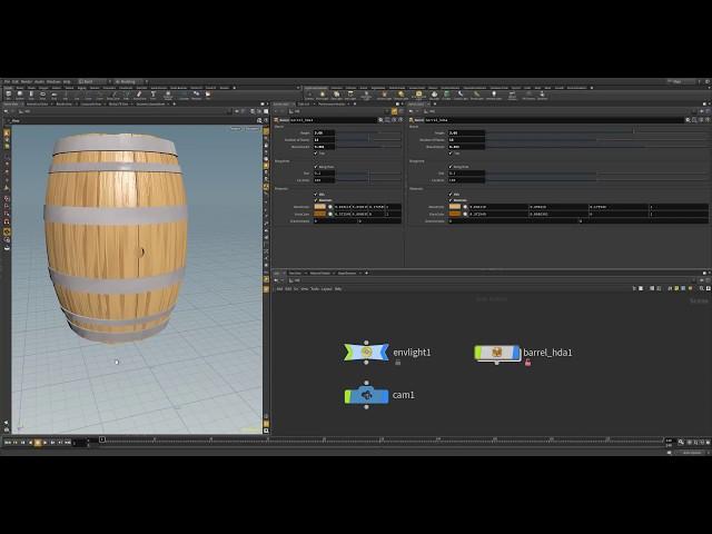 Introduction to Houdini 16: Creating A Digital Asset Barrel (Part 5)