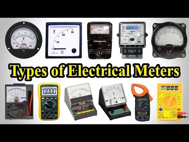 Electrical Measuring Instruments - Testing Equipment Electrical - Types of Electrical Meters