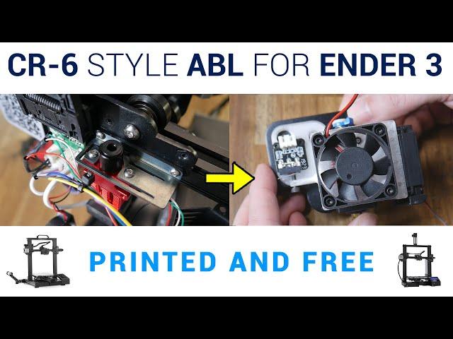 CR-6 auto bed levelling for free on the Ender 3 - New printable mod