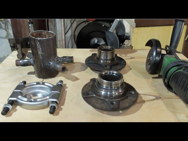 Как снять обойму подшипника, 3 простых способа # Replacing a wheel bearing, 3 easy ways