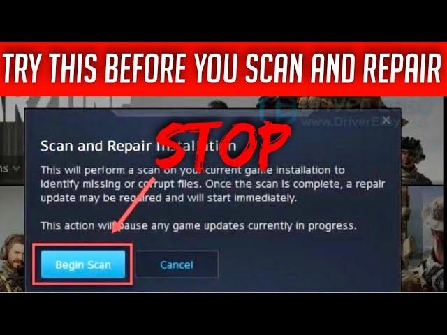 How to fix Warzone Pacific scan and repair glitch on PC