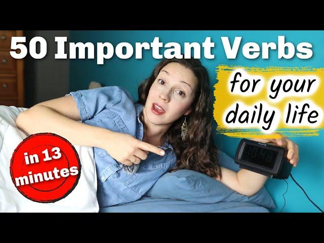 50 Important Verbs in English for Daily Conversation