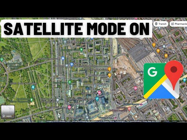 How to On Satellite Mode in Google Maps