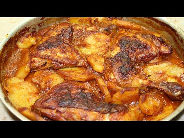 طريقة عمل صينية البطاطس بالفراخ في الفرن - Baked Chicken With Potatoes