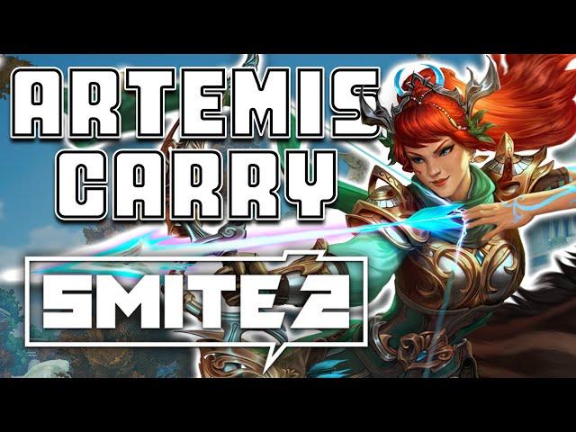 SMITE 2 Beta Artemis Carry, Autos treffen ist schon was hartes...  / German Beta Gameplay