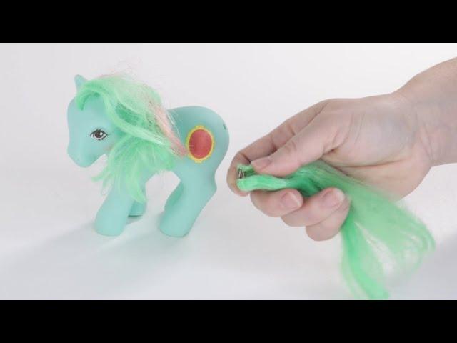 How to Put Your My Little Pony's Tail Back Inside & Replace Metal Parts - Vintage Pony Restoration