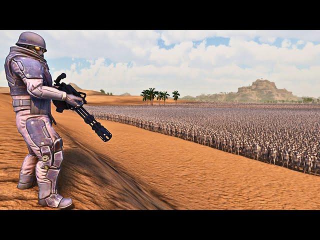 MULTI BARREL MACHINE GUN Vs 1,000,000 ZOMBIES ! | Ultimate Epic Battle Simulator 2