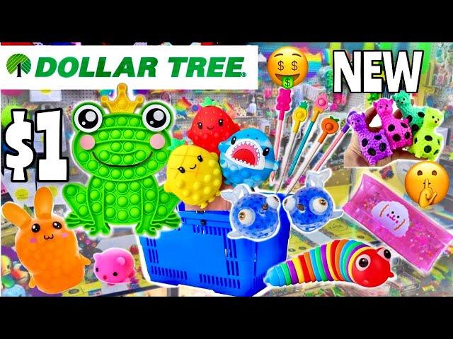 I BOUGHT EVERY NEW HIDDEN FIDGET, POP IT, & SQUISHMALLOW AT DOLLAR TREE!  No Budget Shopping 