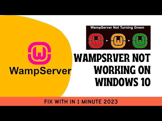 Wamp server not turning green in windows 10 | 100% working and Fix within one minute | 2023