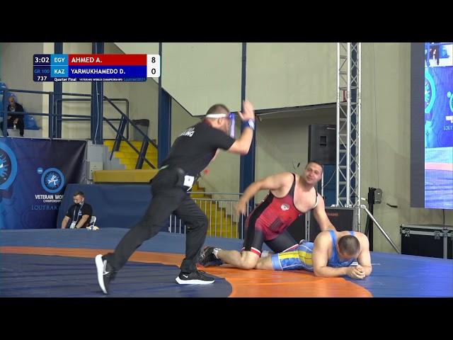 1/4 GR - 100 kg: A. AHMED (EGY) v. D. YARMUKHAMEDO (KAZ)