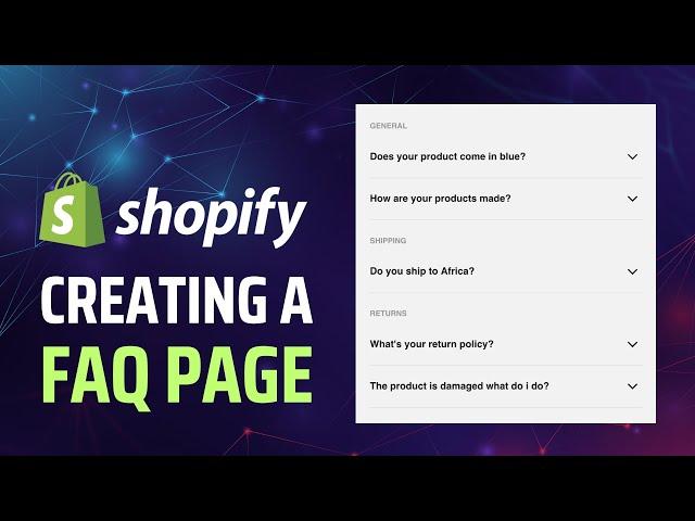 Coding an FAQ page with Shopify section blocks