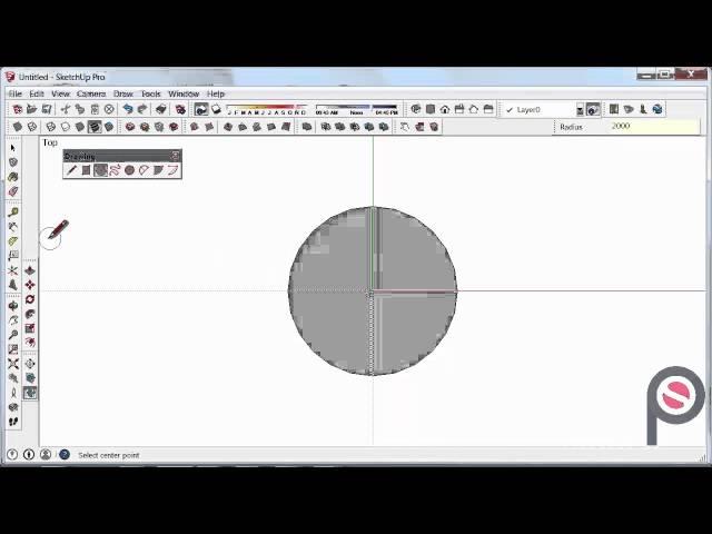 SketchUp - How to use the Circle Tool