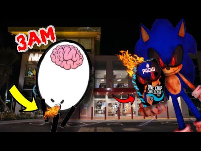 DO NOT EAT SONIC.EXE ONE CHIP CHALLENGE AT 3AM(BAD IDEA!!!)