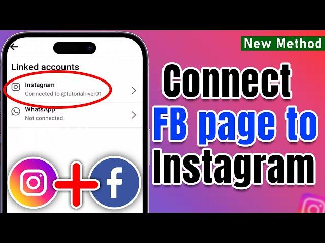 How to connect your Facebook page to Instagram 2024 ( Step-by-Step )