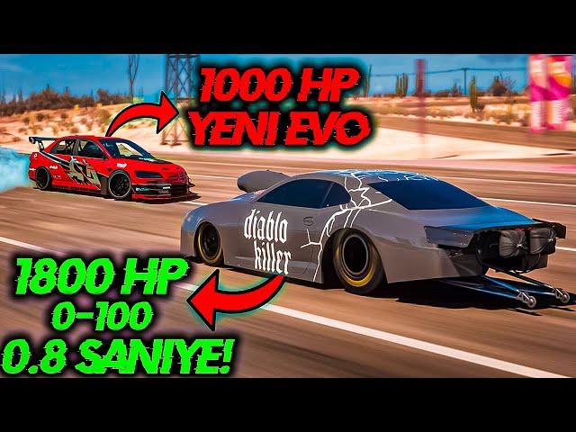 *YENİ* DÜNYANIN EN HIZLI DRAG ARABASI ve EN KÖTÜ EVO - Forza Horizon 5